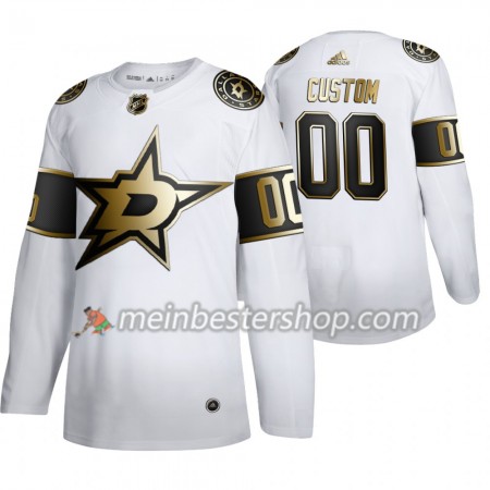 Dallas Stars Custom Adidas 2019-2020 Golden Edition Weiß Trikot Authentic - Herren